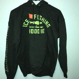 Dark Green Ice Fishing Hoodie
